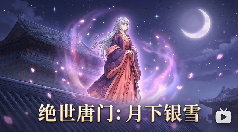 91vlog视频-月下银雪古风短片